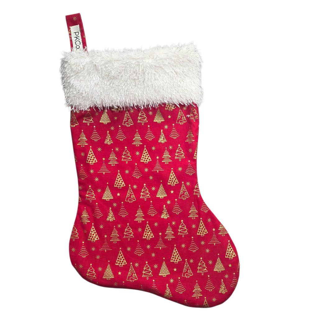 Stocking - Red & Gold