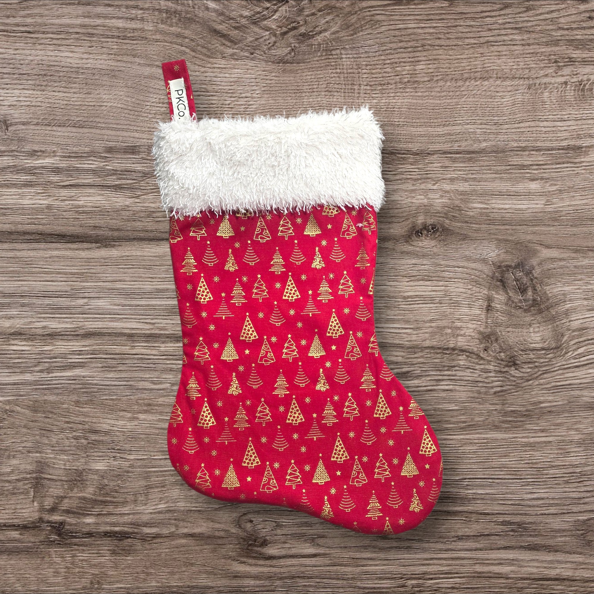 Stocking - Red & Gold