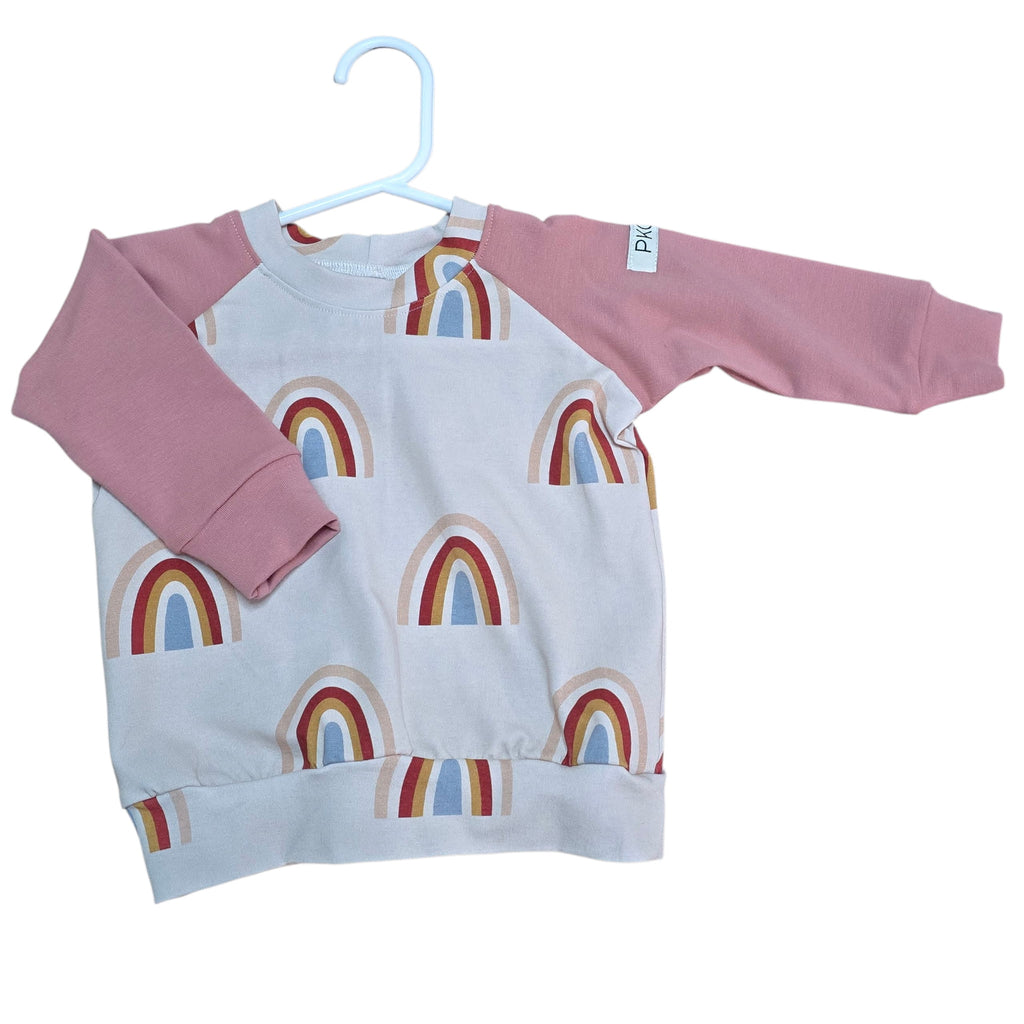 Crewneck - Blush Rainbow
