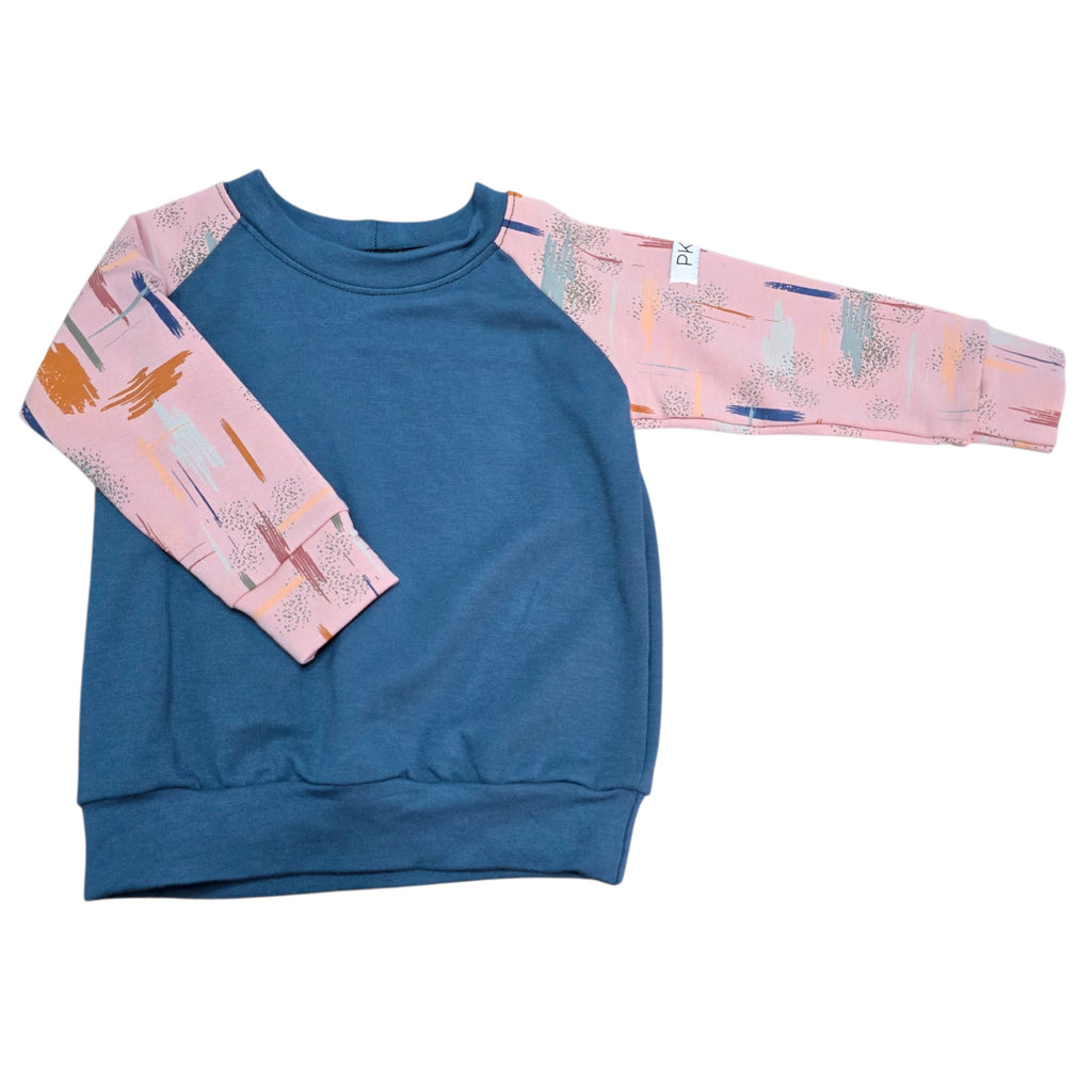 Crewneck - Blue Abstract