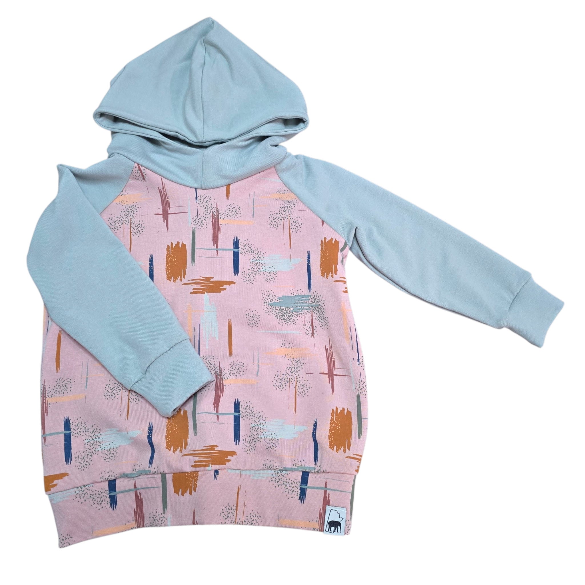 Hoodie - Pink Abstract