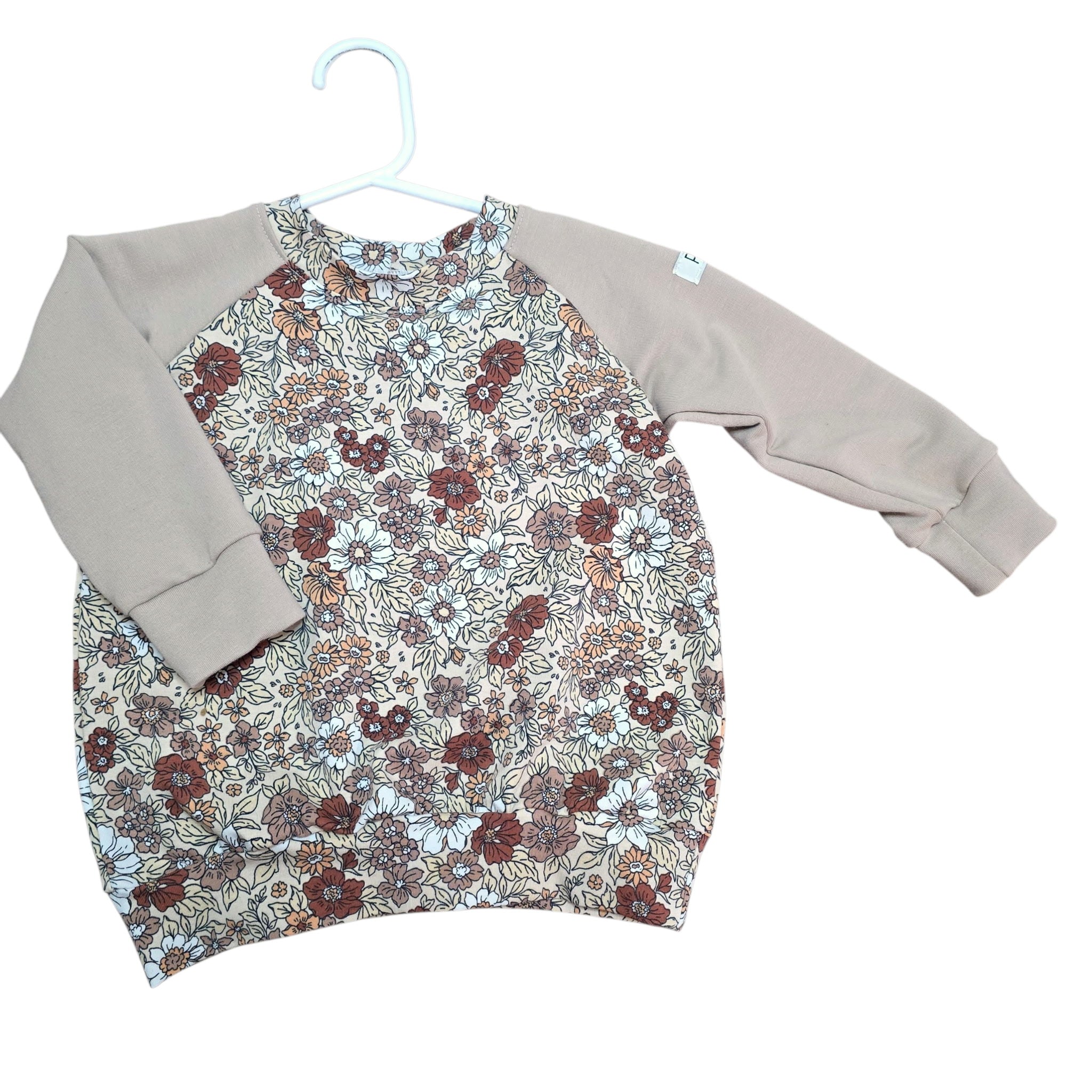 Crewneck - Beige Floral