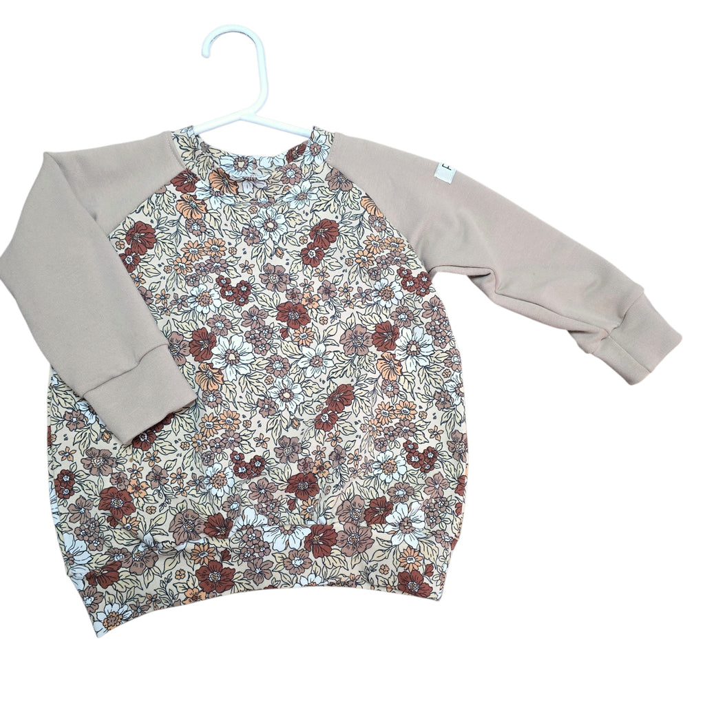 Crewneck - Beige Floral