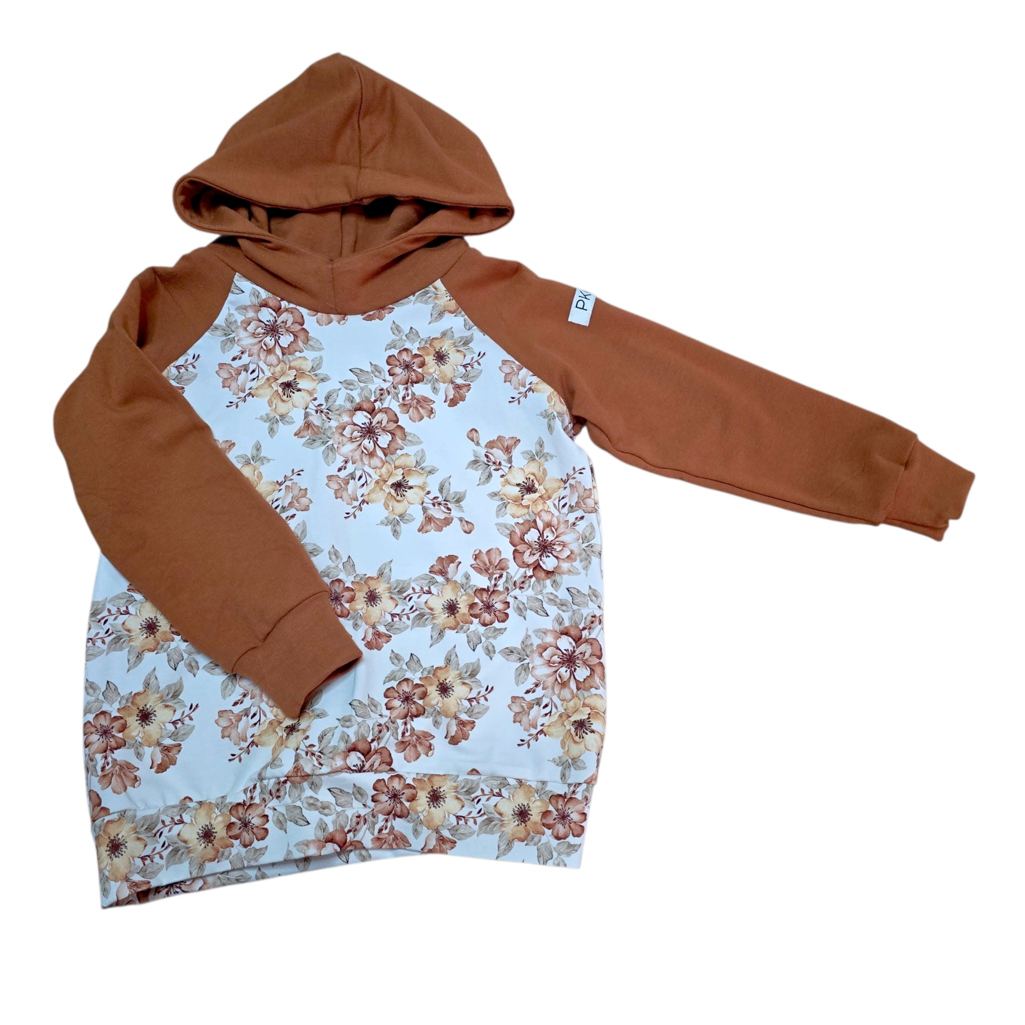 Hoodie - Brown Floral