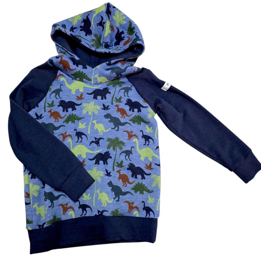 Hoodie - Blue Dino