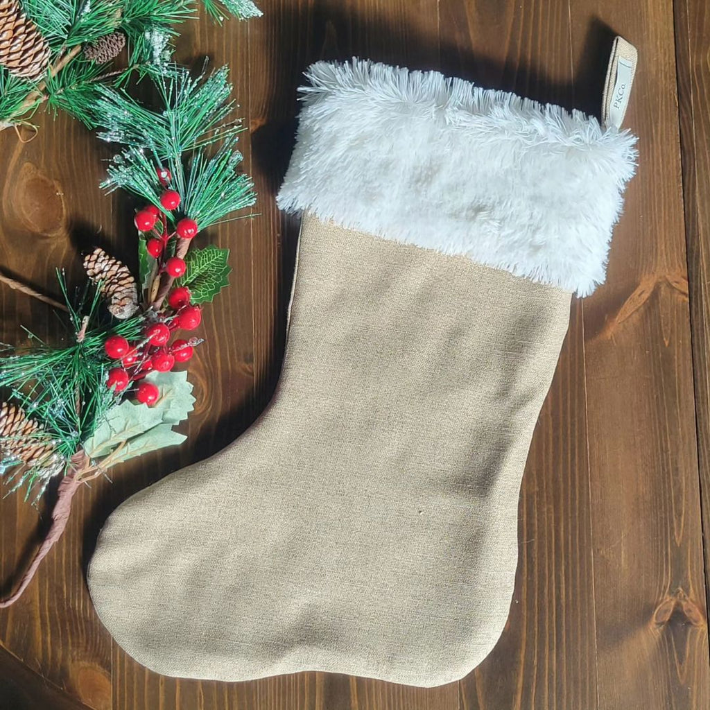 Stocking - Beige Linen