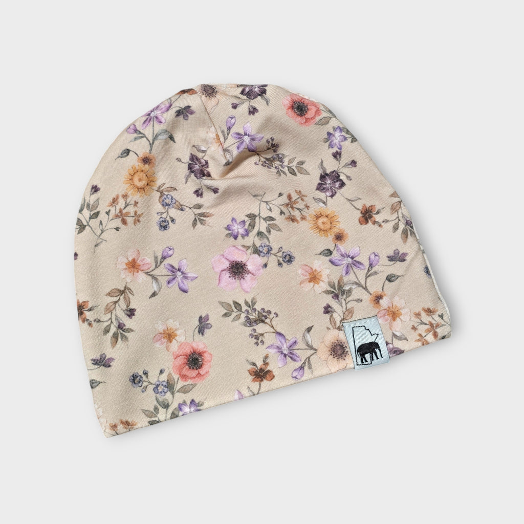 Hat - Tan Floral