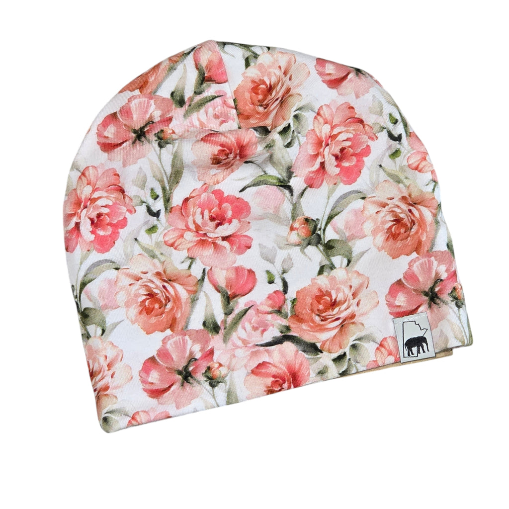 Hat - Pink Peonies