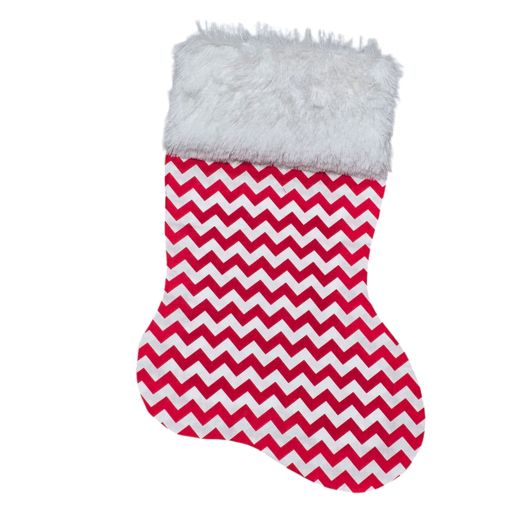 Stocking - Candy Cane Chevron