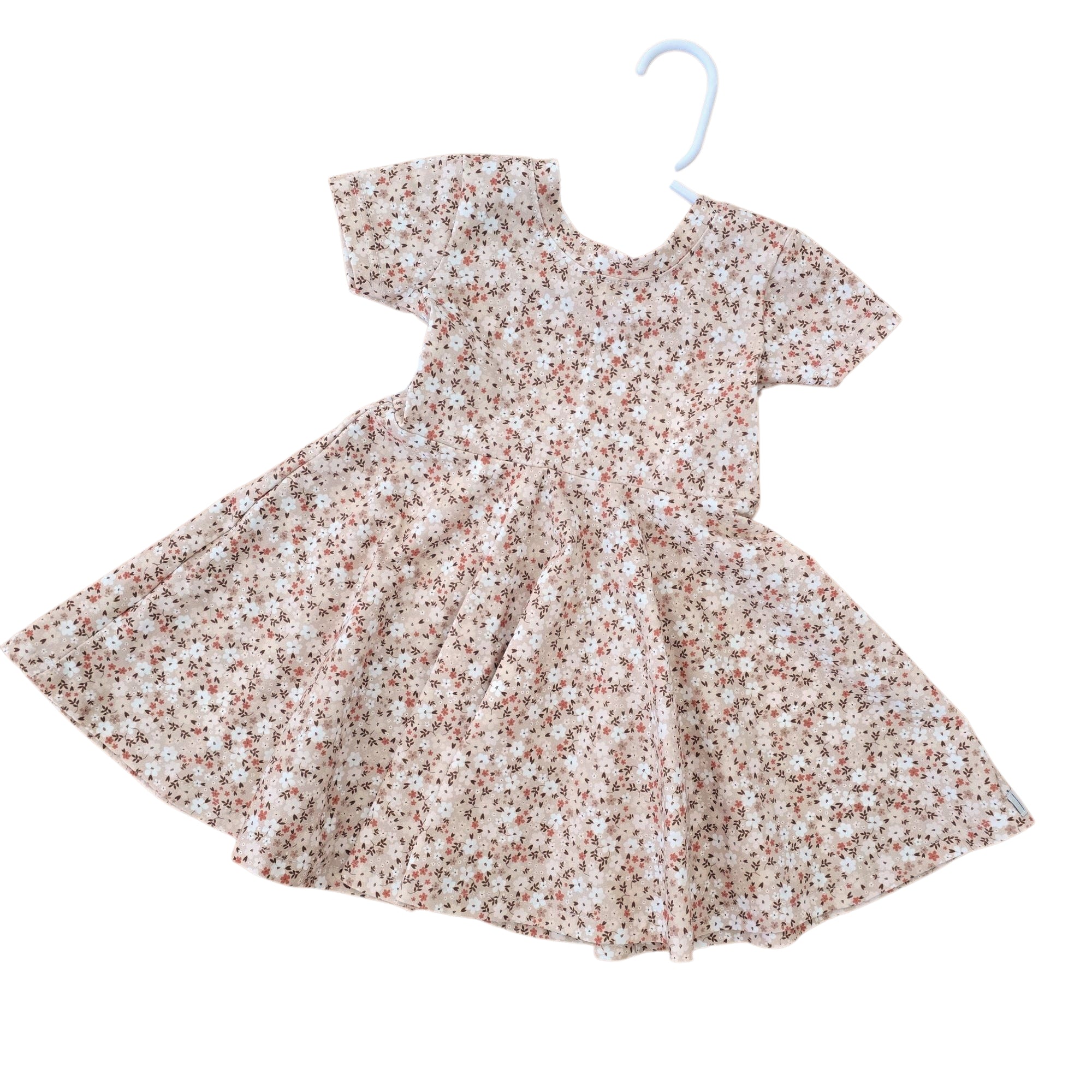 Swirly Pais Dress - Tan Meadow