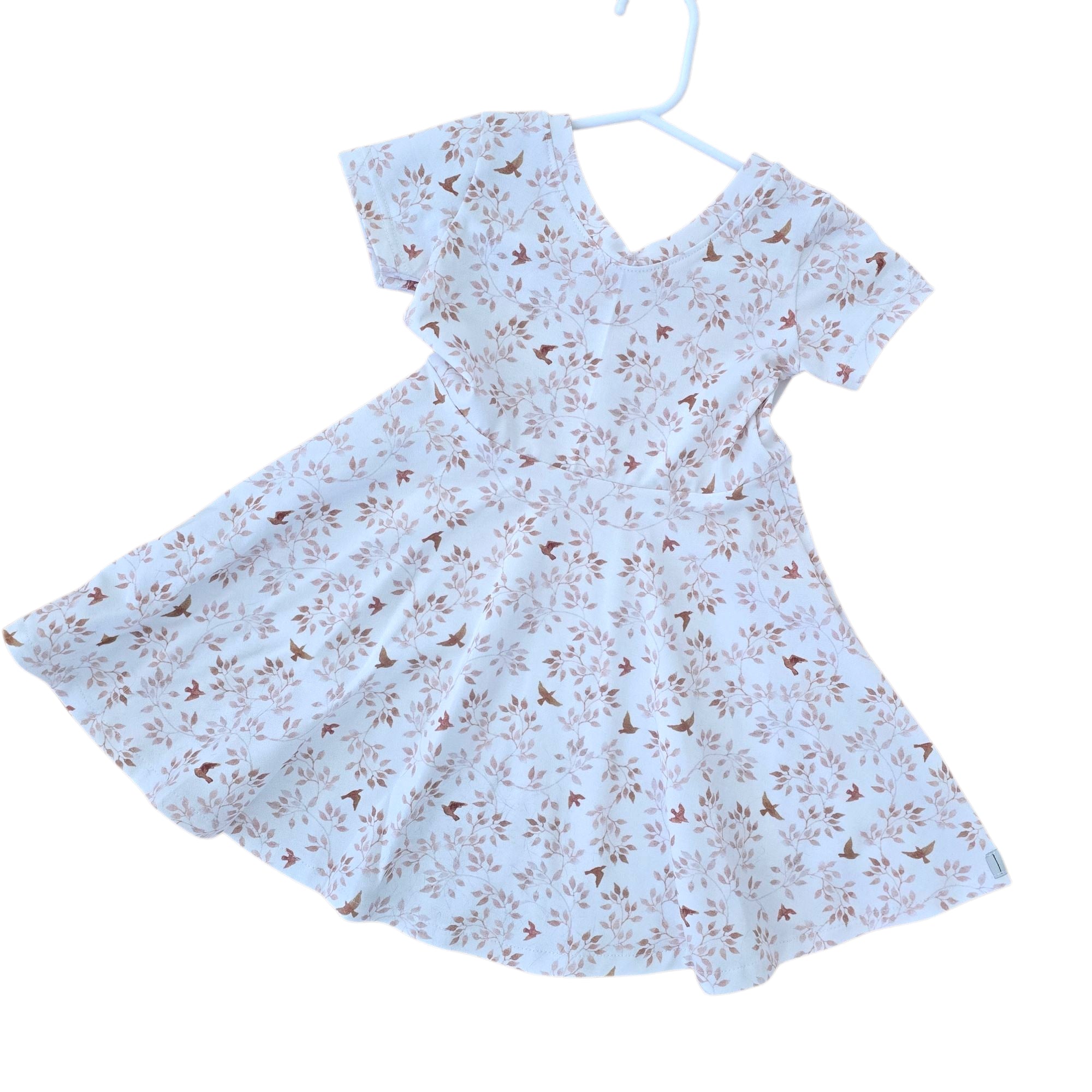 Swirly Pais Dress - Birds
