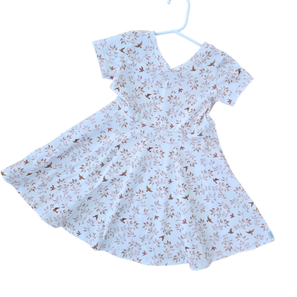 Swirly Pais Dress - Birds