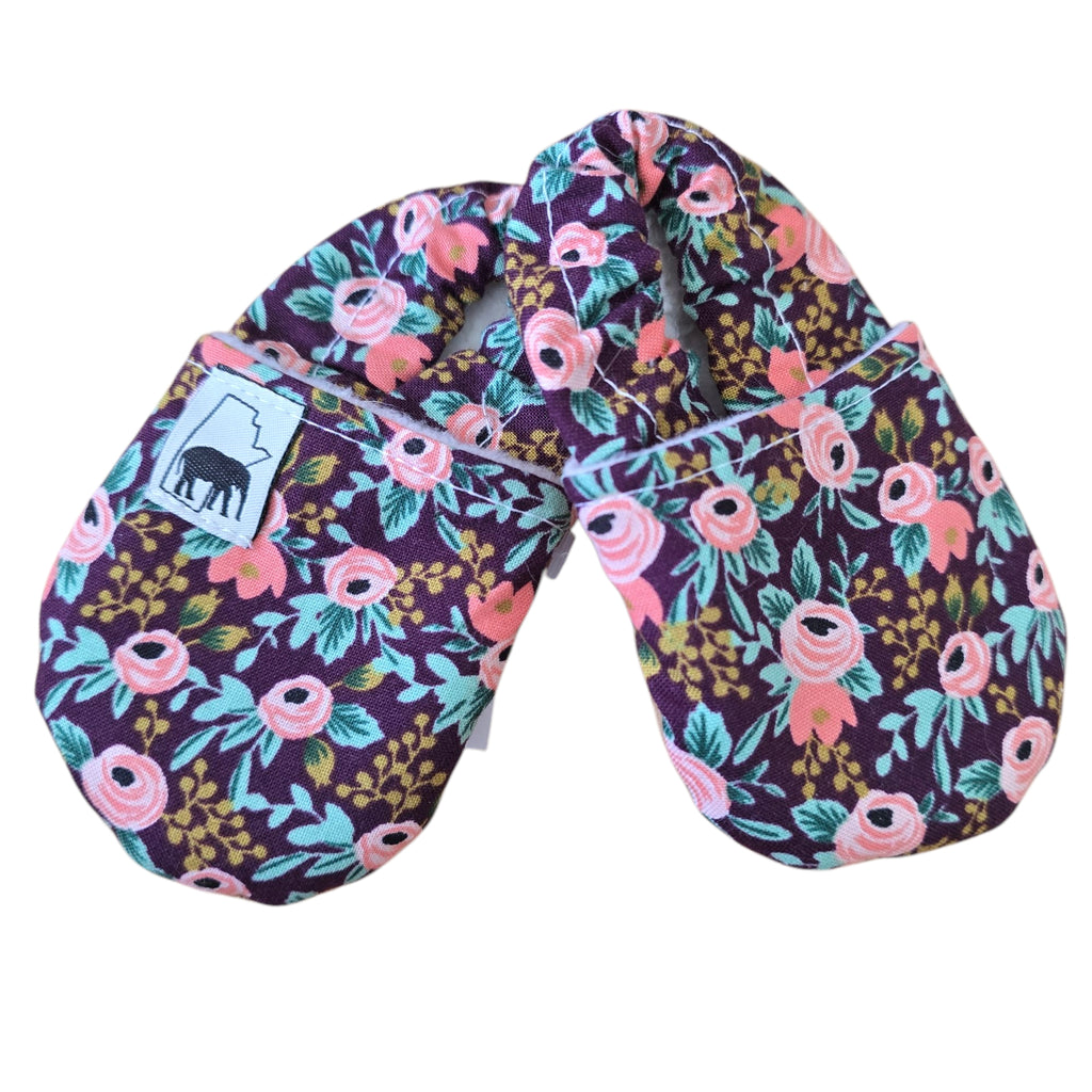 Bootie - Burgundy Floral