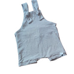 Shorty Overalls - Olive Stripe