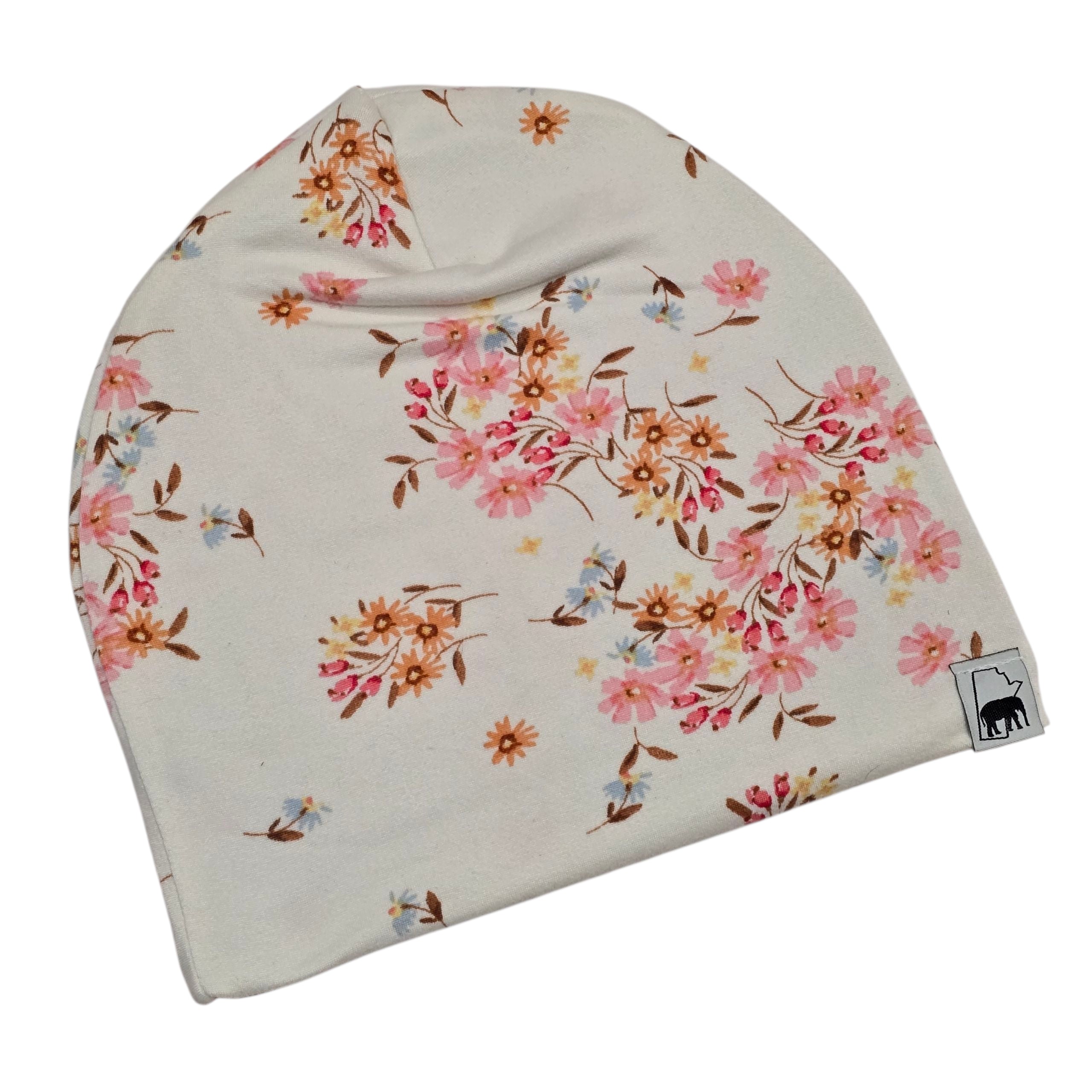 Hat - Cream Floral