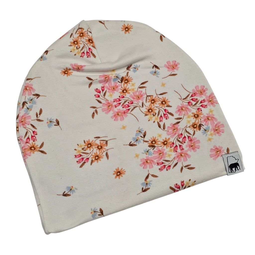 Hat - Cream Floral