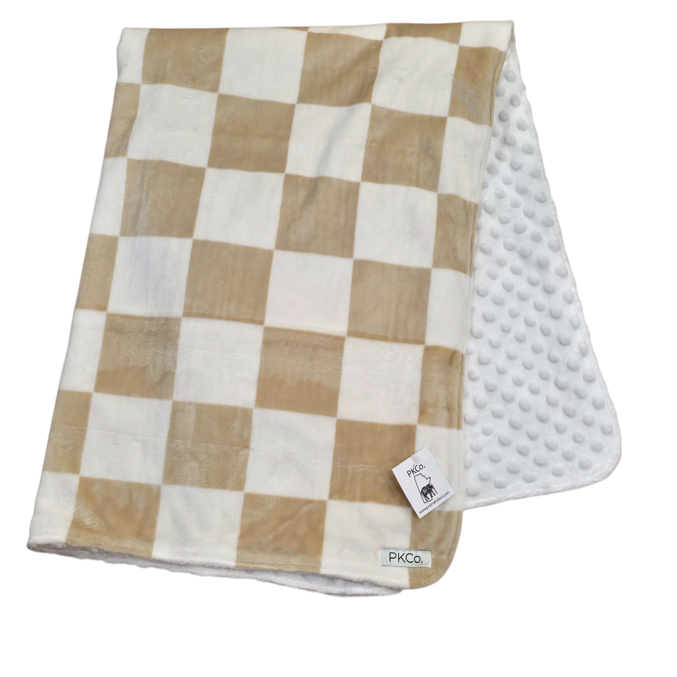Minky Crib Blanket - Cream Check
