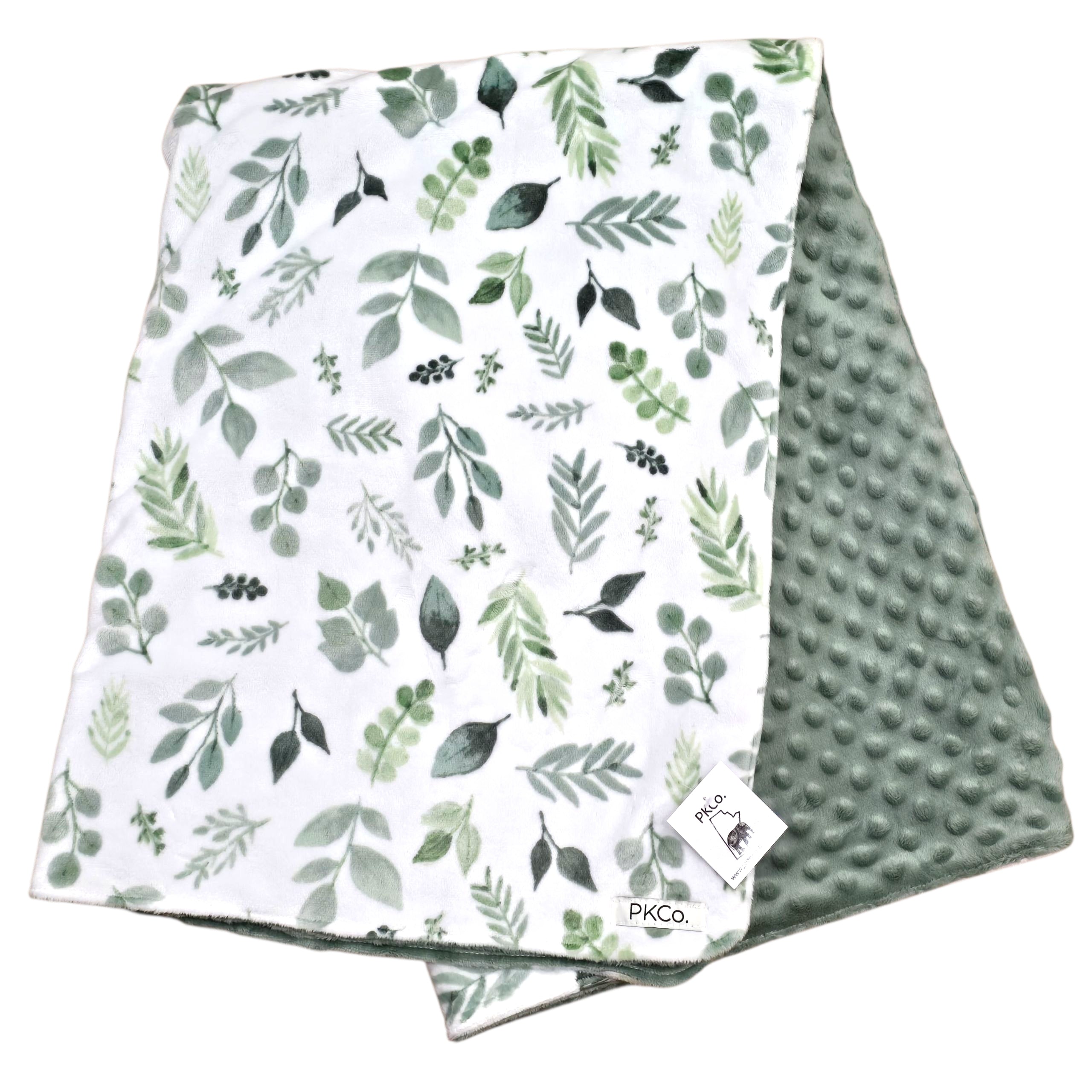 Minky Crib Blanket - Sage