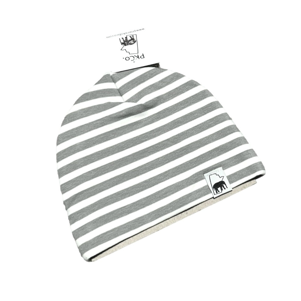 Hat - Light Grey Stripe
