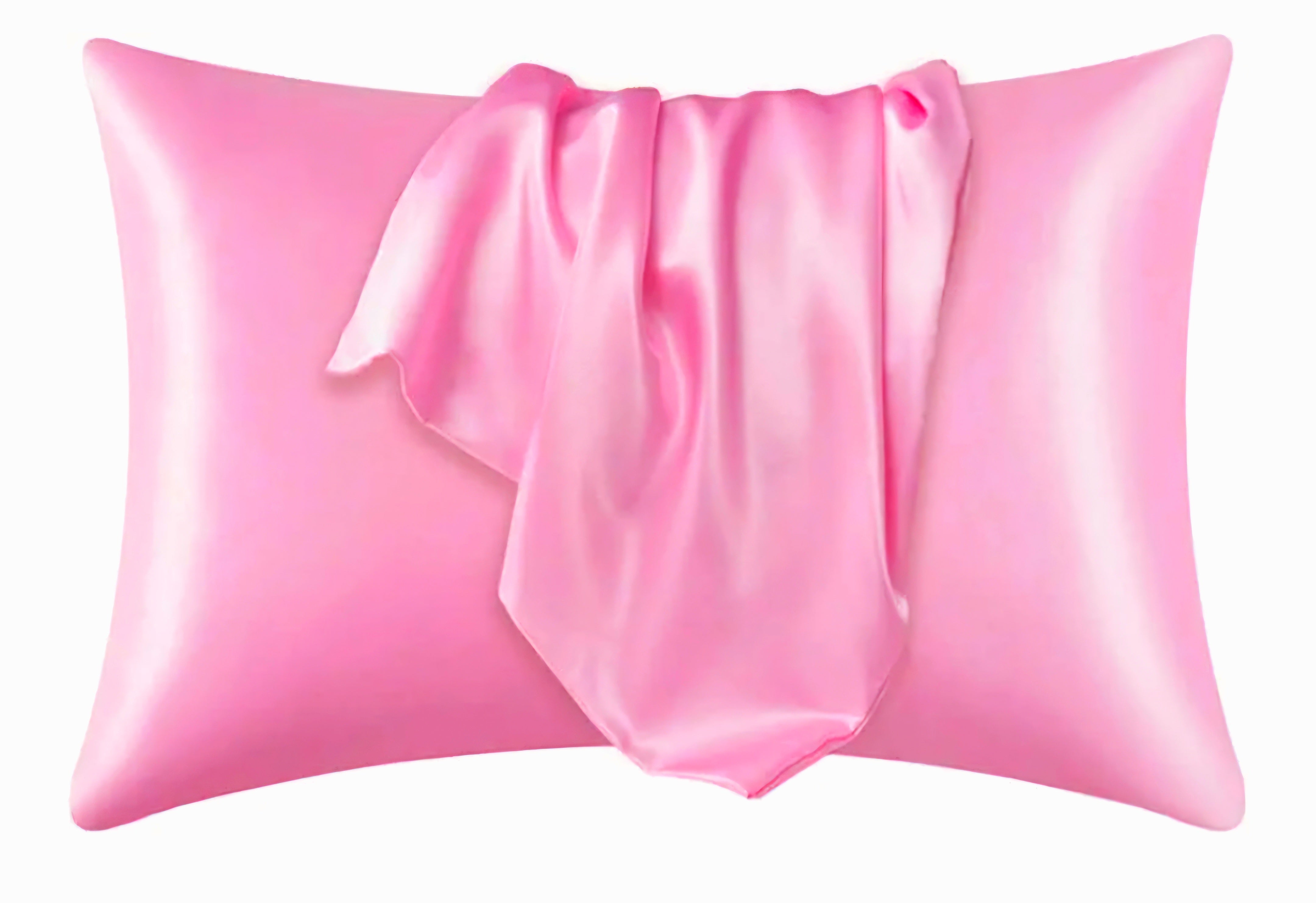 Satin Pillowcase - Pop of Pink