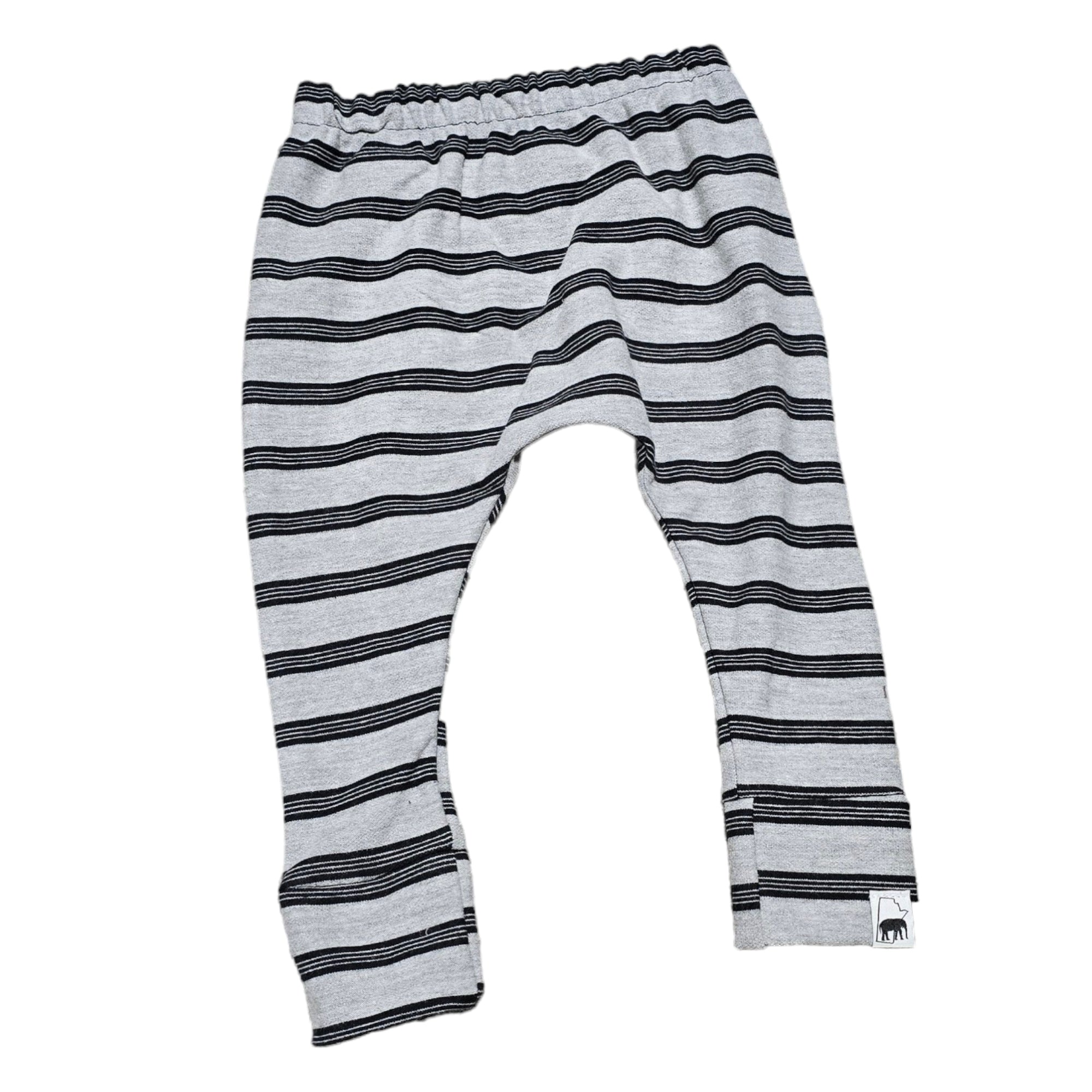 Harem Pant - Grey Stripe