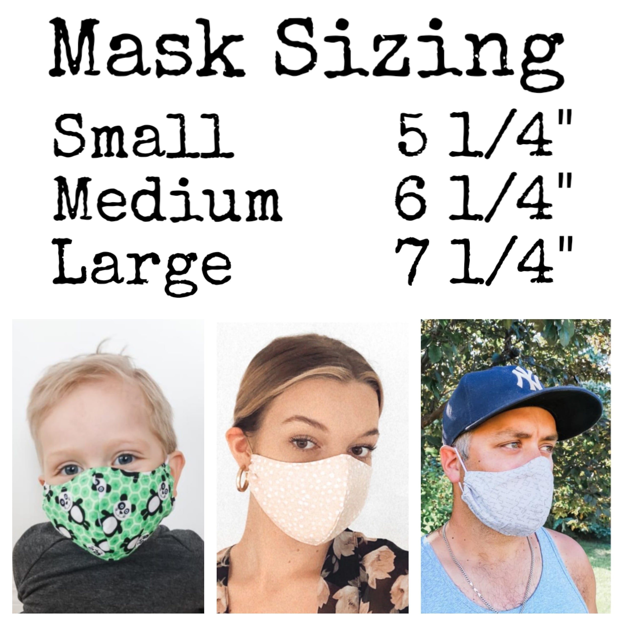 *All Mask Sizing Chart