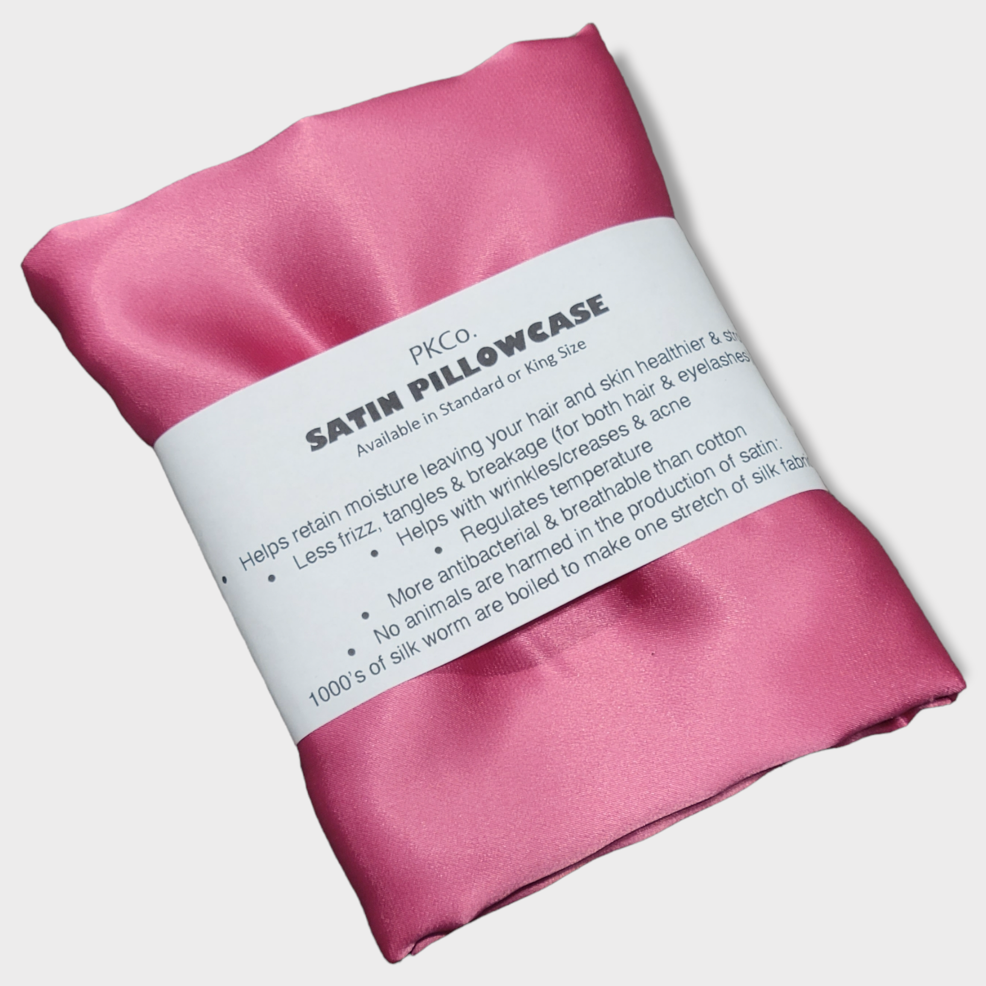 Satin Pillowcase - Pink